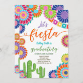 Invitation de finissants Fiesta Fête mexicaine (Devant / Derrière)