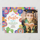 Invitation de finissants Fiesta Fête mexicaine (Devant / Derrière)
