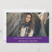 Invitation de finition d'or élégant (Dos)