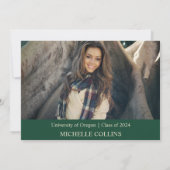 Invitation de finition d'or élégant (Dos)