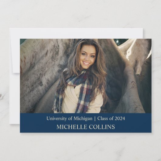 Invitation de finition d'or élégant (Dos)