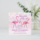 Invitation de Flamants roses (Debout devant)