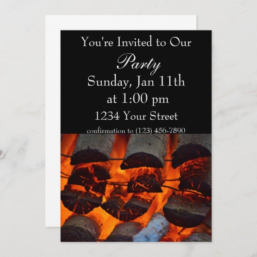 Invitation de flamme (Devant / Derrière)