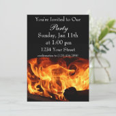 Invitation de flamme de feu (Debout devant)