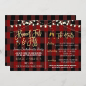 Invitation de Flannel Fur et Fizz Party (Devant / Derrière)