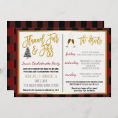 Invitation de Flannel Fur et Fizz Party (Devant / Derrière)