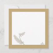 Invitation de Flaxen Square (Dos)