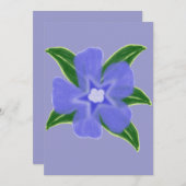 Invitation de fleur de bigorneau (Devant / Derrière)