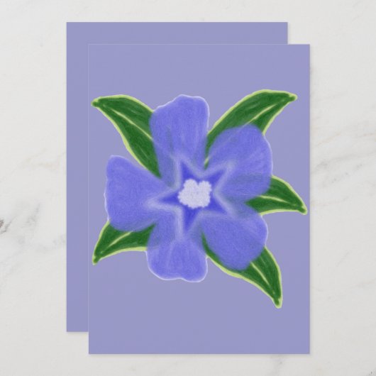 Invitation de fleur de bigorneau (Devant / Derrière)