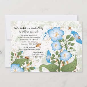 Invitation de fleur de gloire du matin