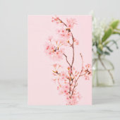 Invitation de fleur de marbre rose (Debout devant)