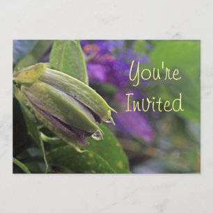 Invitation de fleur de passion