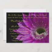 Invitation de fleur Fuchsia Cactus (Devant)