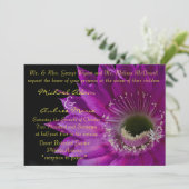 Invitation de fleur Fuchsia Cactus (Debout devant)