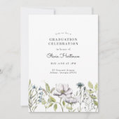 Invitation de Fleur sauvage Photo Graduation 2022 (Devant)