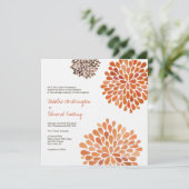 Invitation de fleurs de fleur de mariage de (Debout devant)