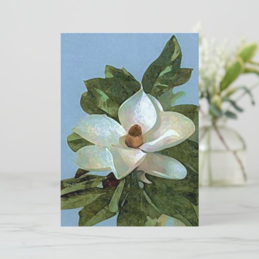 Invitation de fleurs de Magnolia (Debout devant)