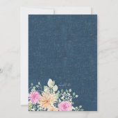 Invitation de fleurs et de Denim (Dos)