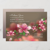 Invitation de fleurs floues (Devant / Derrière)