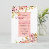 Invitation de fleurs roses (Debout devant)