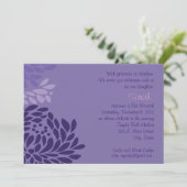 Invitation de fleurs violettes (Debout devant)