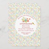 Invitation de Fling de ressort (Devant / Derrière)