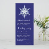 Invitation de flocon de neige Blue Holiday (Debout devant)