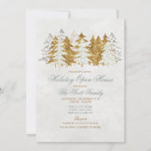 Invitation de flocon de neige Open House Tree (Devant)