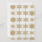 Invitation de flocon de neige Open House Tree (Dos)