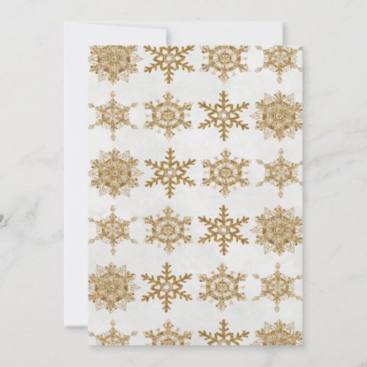 Invitation de flocon de neige Open House Tree (Dos)