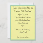 Invitation de floraison de poussin de Pâques de (Dos)