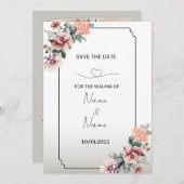 Invitation de Floral Walima (Devant / Derrière)