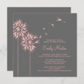 Invitation de flottement de douche de pissenlit (Devant / Derrière)