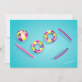 Invitation de flotteur de piscine de réception au (Dos)