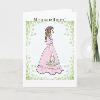 invitation de flowergirl