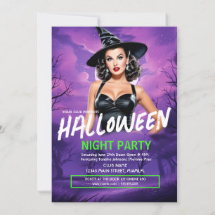 Invitation de Flyer de Bar de Club de Nuit des Dam