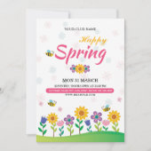 Invitation de flyer du Festival Spring (Devant)