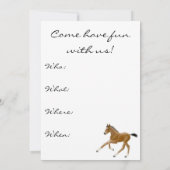 Invitation de Foal de Frisky Bay (Dos)