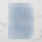 Invitation de foil Baptême de couronne bleue (Verso)