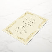 Invitation de Foil Frontière Art Nouveau (Rotation)