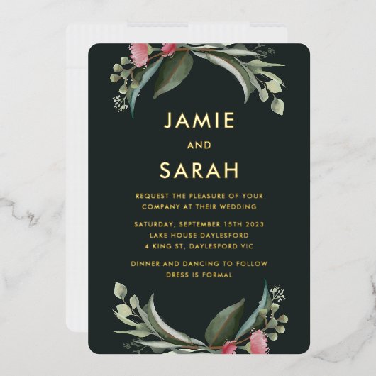 Invitation de Foil Gum Blossom (Enveloppe)