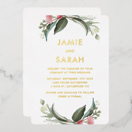 Invitation de Foil Gum Blossom