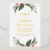 Invitation de Foil Gum Blossom (Recto)