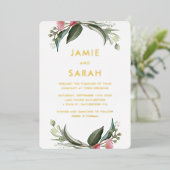 Invitation de Foil Gum Blossom (Debout devant)