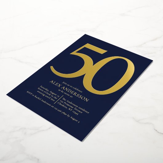 Invitation de Foil pour le 50e anniversaire de la  (Rotation)