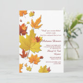 Invitation de fond d'automne (Debout devant)