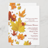 Invitation de fond d'automne (Devant / Derrière)