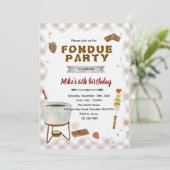 Invitation de fondue au chocolat (Debout devant)
