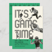 Invitation de football américain | C'est l'heure d (Devant / Derrière)