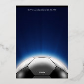 Invitation de football, Bouclier de football or (Verso)